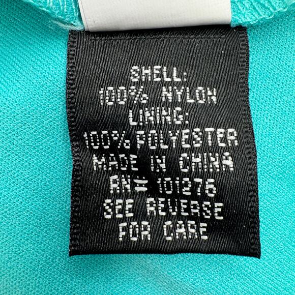 Fairycore Y2K Beaded Crochet Mesh Overlay Handkerchief Hem Midi Dress Size 6 - Picture 15 of 16